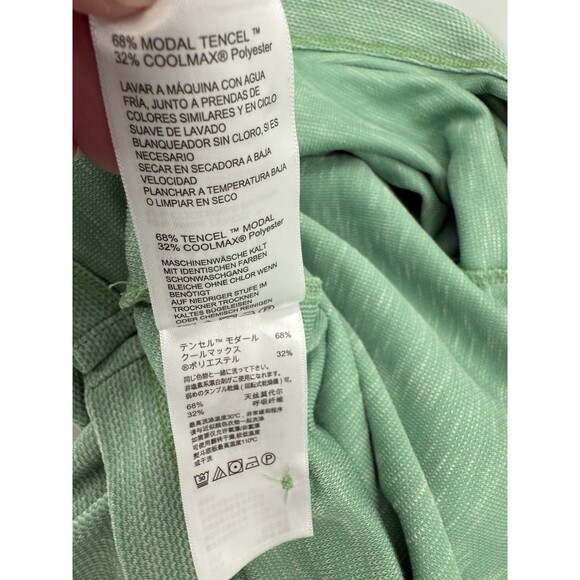 Tommy Bahama Island Zone Polo Short Sleeve Shirt XXL Green Tencel & Coolmax Poly - Picture 12 of 14
